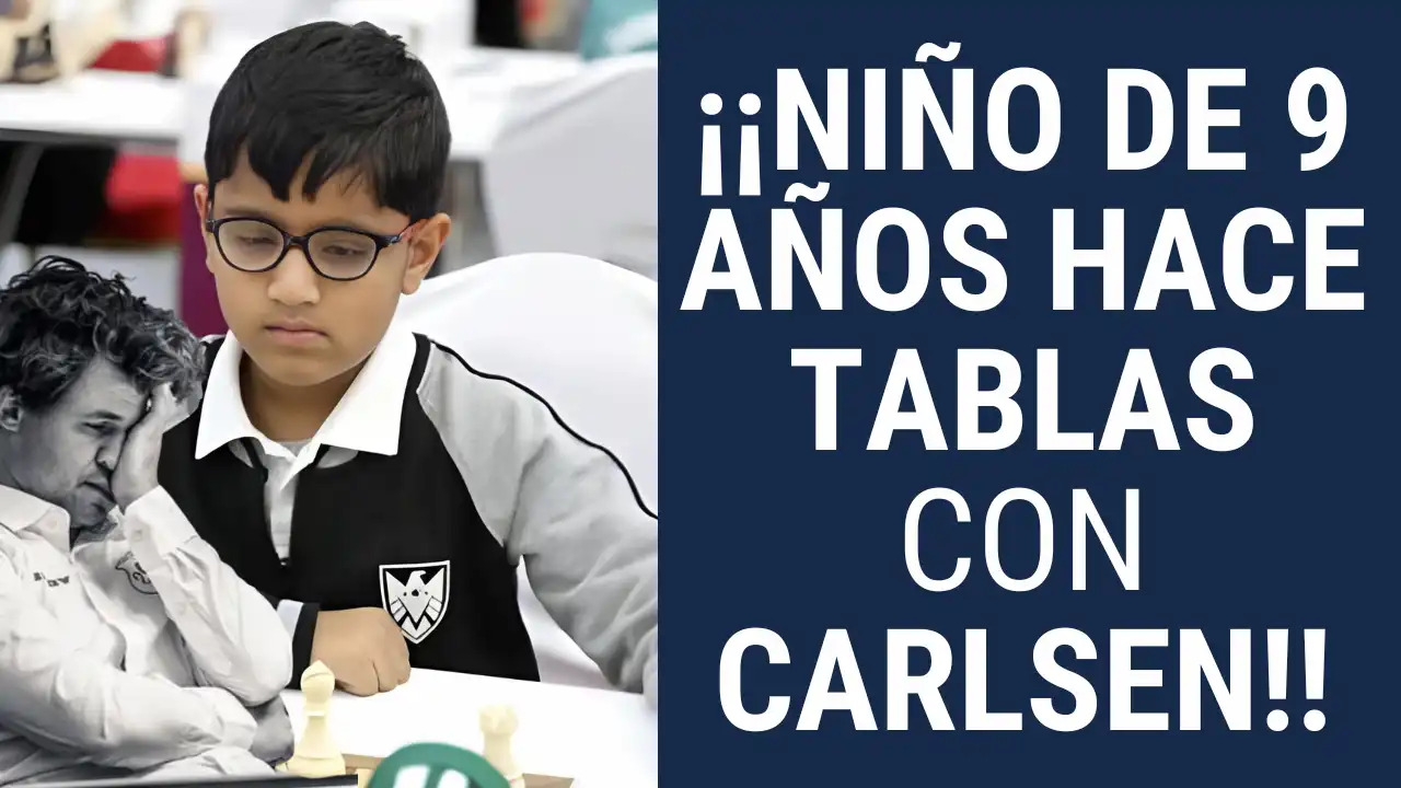 El prodigio indio Aarit Kapil, de 9 años, pone contra las cuerdas a Magnus Carlsen