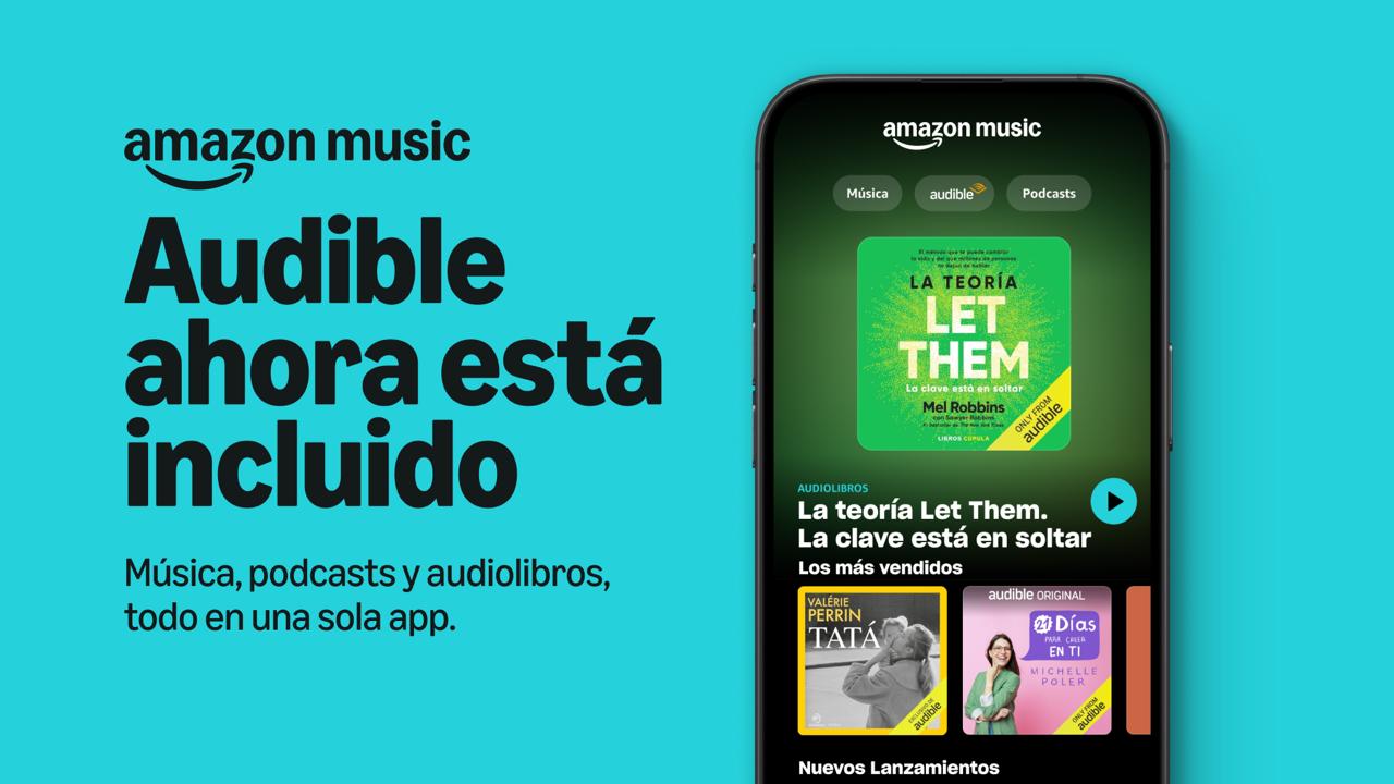 Audible integra su catálogo de audiolibros a Amazon Music