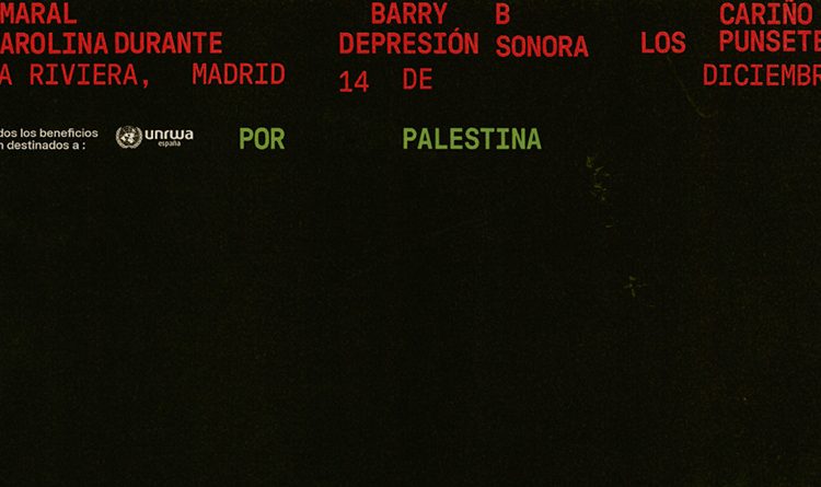 Concierto por Palestina con Carolina Durante, Amaral, Cariño y más